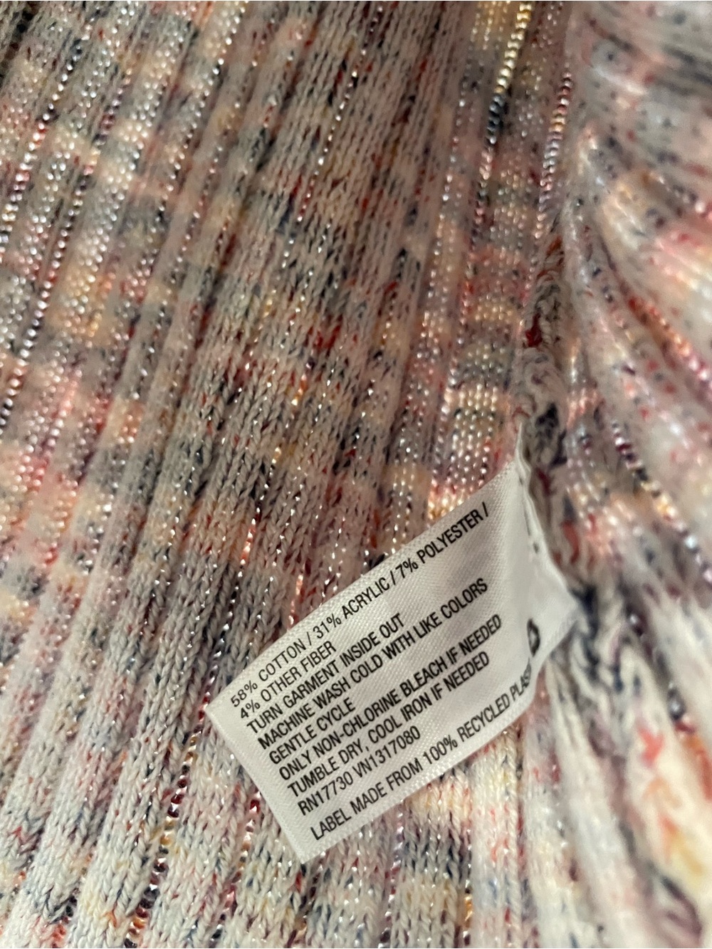 Retro Universal Thread Ribbed Vest Cardigan - Picture 5 of 7